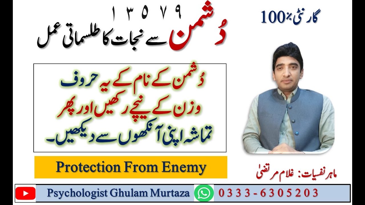 Dushman Se Nijat Ka Taweez || Dushman Ki Zubanbani Ka Amal || Dushman Se Hifazat Ka Khas Amal