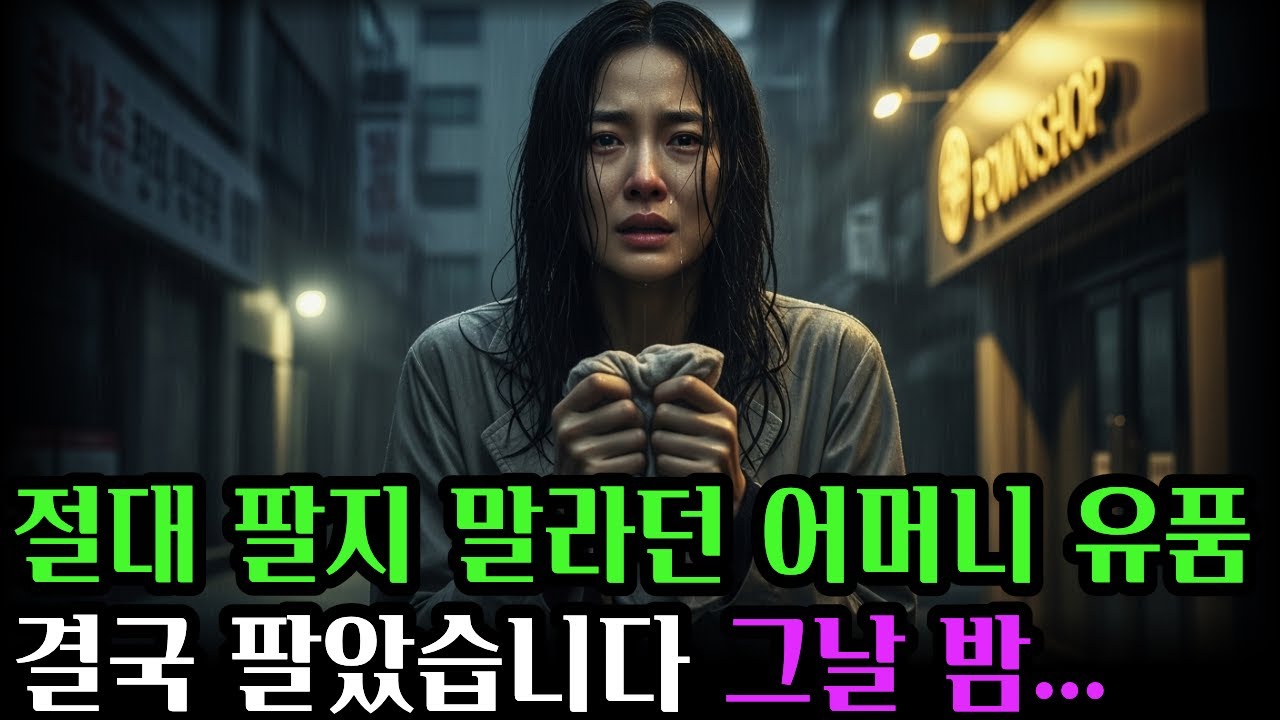 절대 팔지 말라던 어머니 유품&hellip; 그 선택이 모든 걸 바꿨습니다  #공감사연 #인생사연 #오디오북 #실화사연