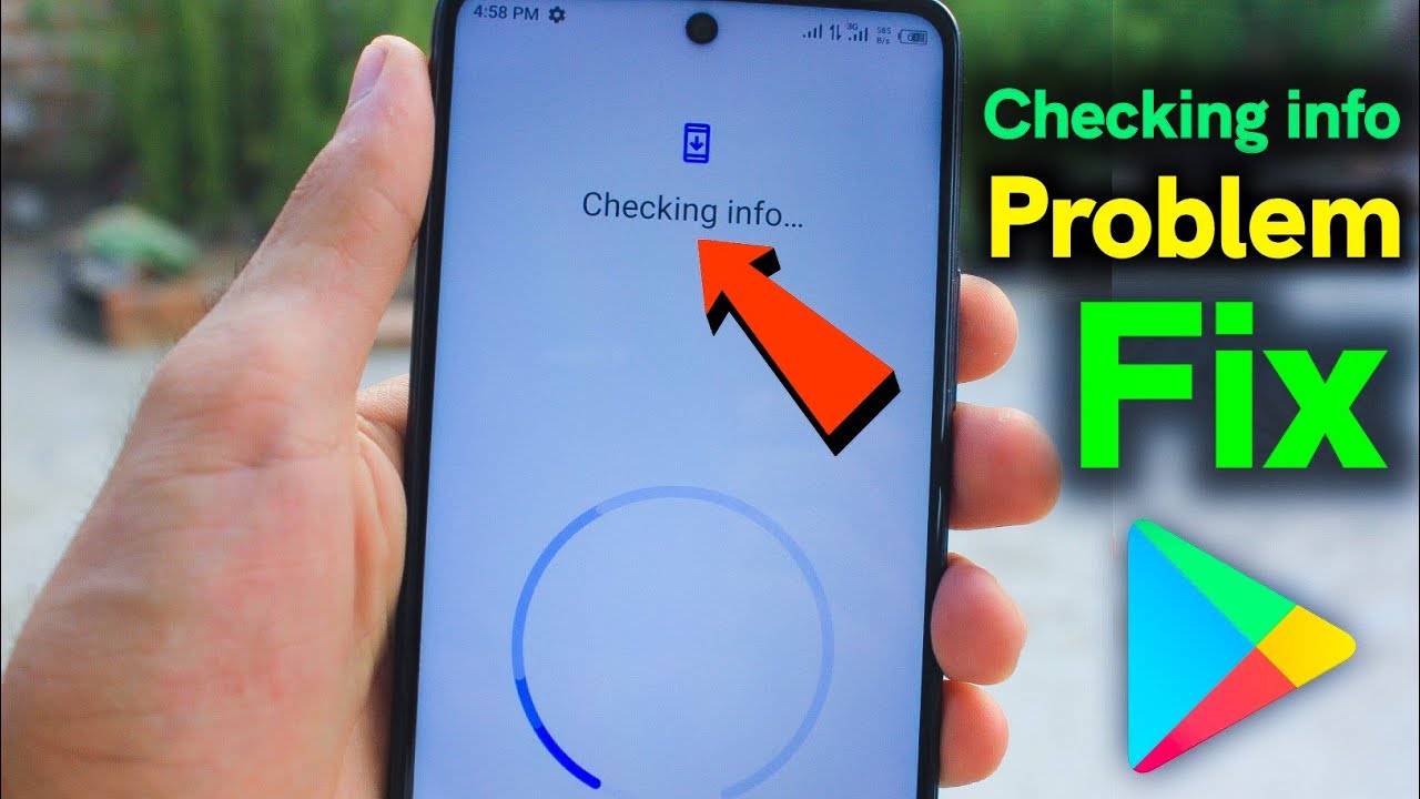 How To Solve Checking Info Problem In Play Store | Play Store Checking info