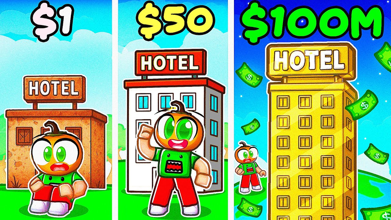 Otel Sahibi Beni Kazıklamaya Çalıştı, Ben de Kendi LÜKS OTELİMİ Kurdum! 🏨 | Roblox