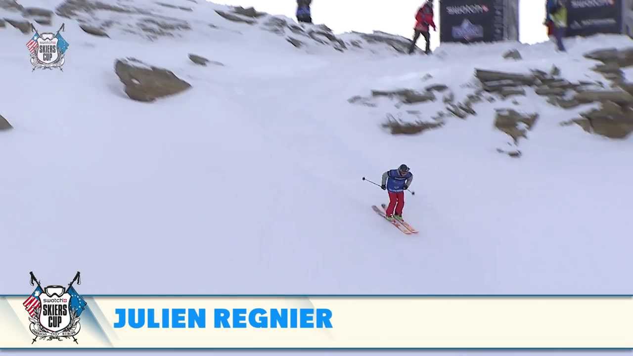 Julien Regnier - Backcountry Slopestyle run 1 - Swatch Skiers Cup 2014