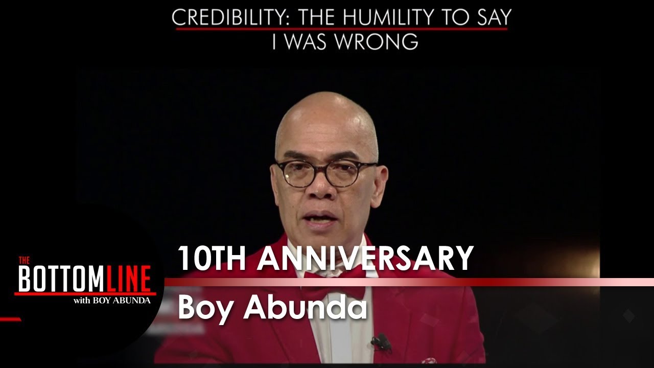 Boy Abunda talks about credibility | The Bottomline