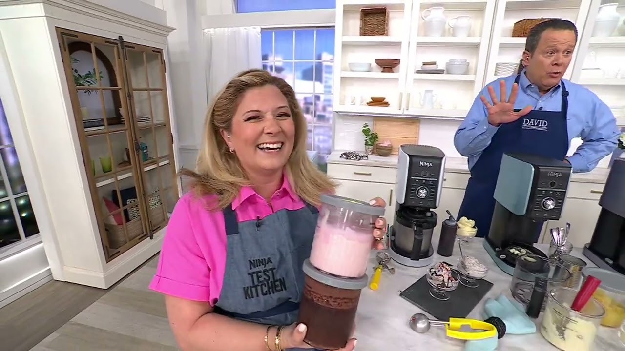 Ninja CREAMi Deluxe 11-in-1 Frozen Treat Maker w/ Extra Pints on QVC
