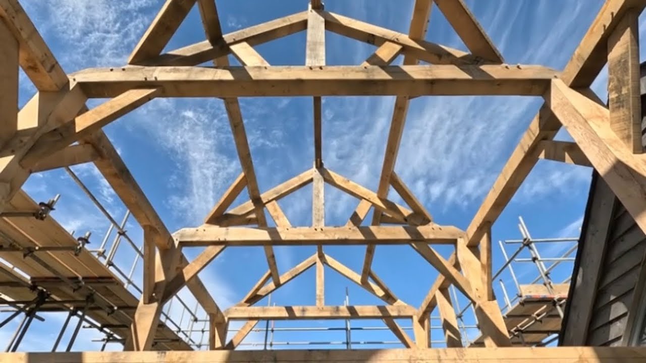 A Traditional Carpentry Built House by Post and Beam Ltd. #oakframe