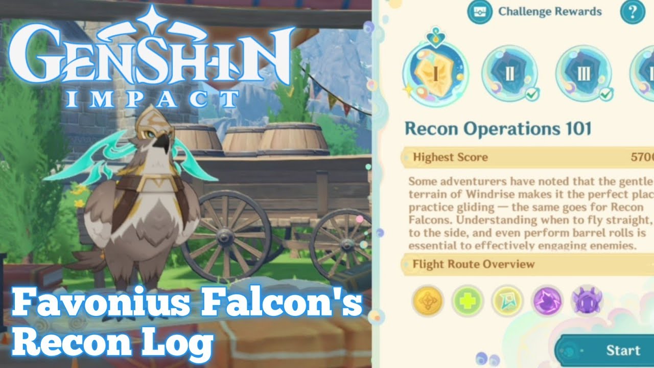 Genshin impect || Favonius Falcon's Recon Log || Gameplay part 155