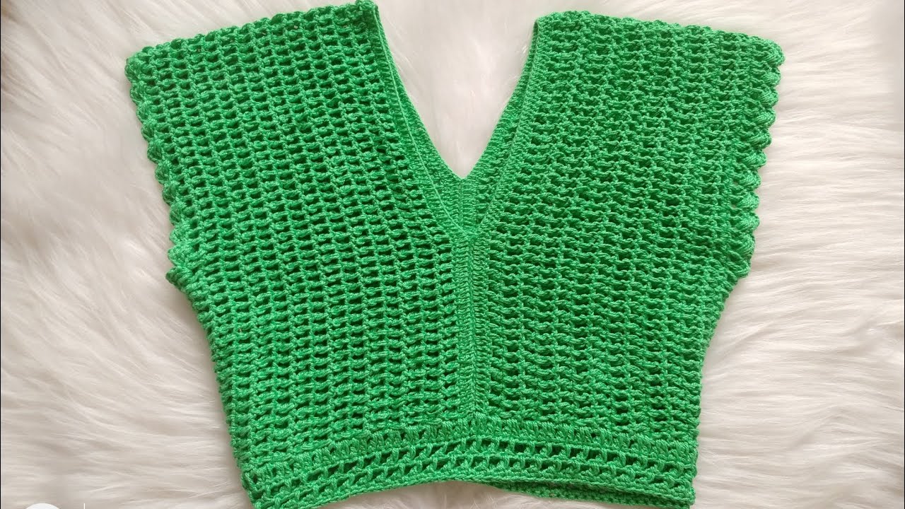 Blusa em croche super fácil