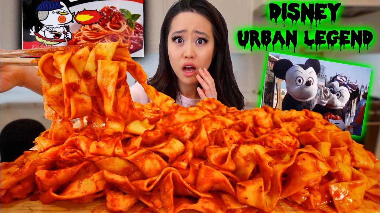 NEW! NUCLEAR SPAGHETTI PASTA SAUCE + EXTRA WIDE NOODLES MUKBANG