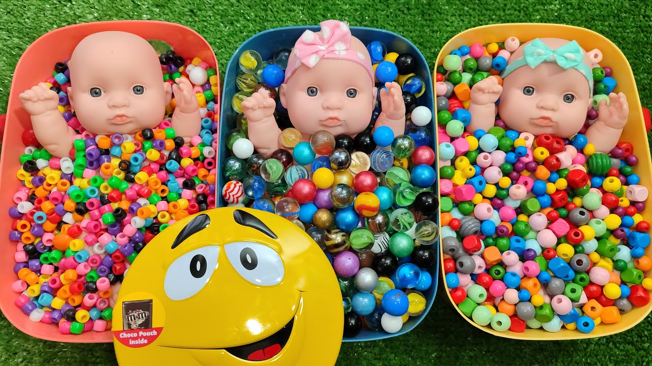 Full Candy Bathtubs 🛁🍬 | M&M’s & Rainbow Slime Cutting | Relaxing ASMR