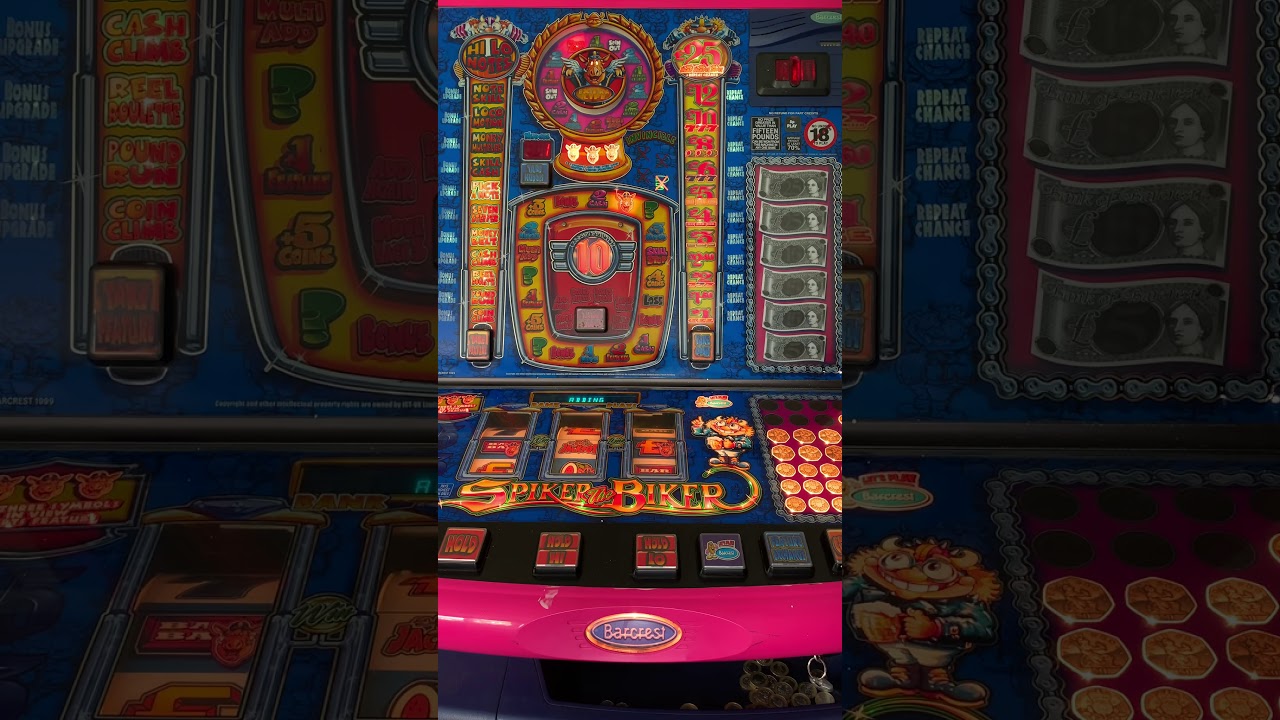 Spiker the biker fruit machine. 50 credit challenge.