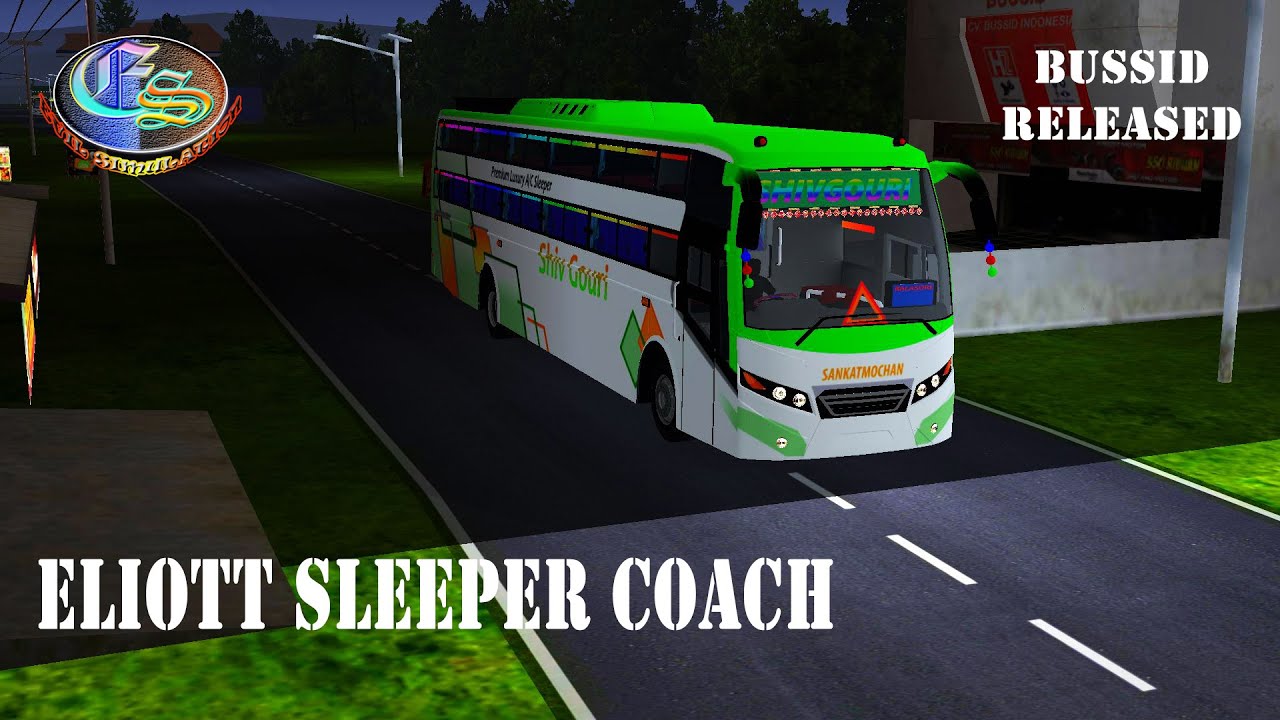 Eliott Sleeper Seater Coach Released | Bussid HD Mod | Evil Simulation