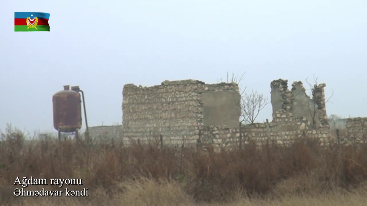 Ağdam rayonunun Əhmədavar kəndindən videogörüntülər