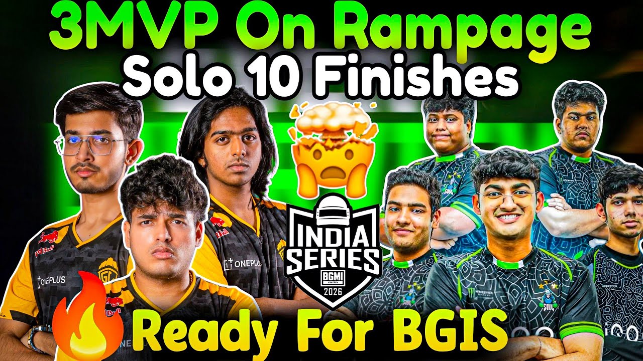 🇮🇳GodLike vs Soul🥵 3 MVP On Rampage😈 GodL Ready For BGIS💛📈