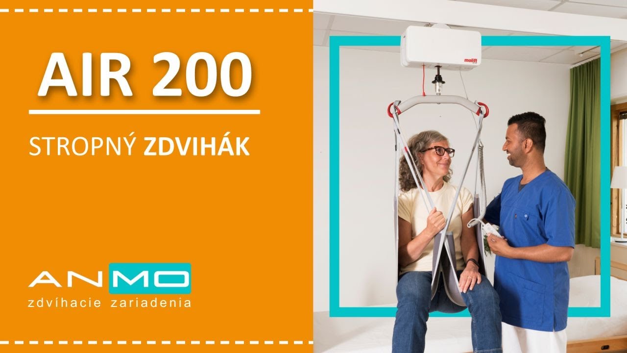 Stropný zdvihák Molift Air - nácvik chôdze