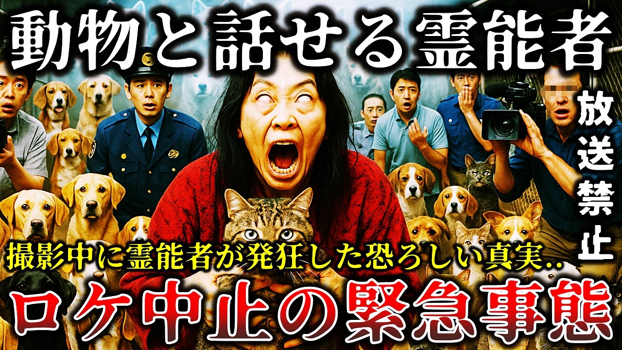 【ゆっくり解説】※放送禁止になった恐ろしい真相..動物と話せる霊能力者が番組ロケ中に発狂..緊急事態で撮影中止に追い込まれた禁断のロケ現場６選！