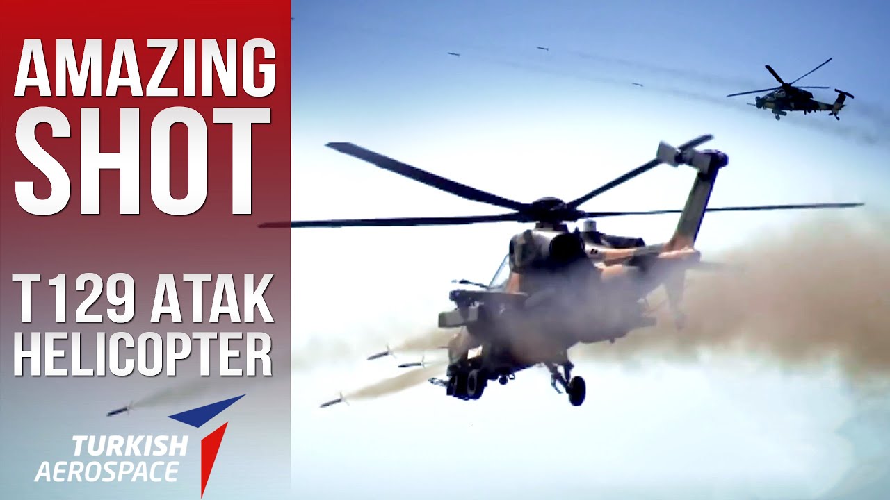 Это захватывающее действие вертолета T129 ATAK.
