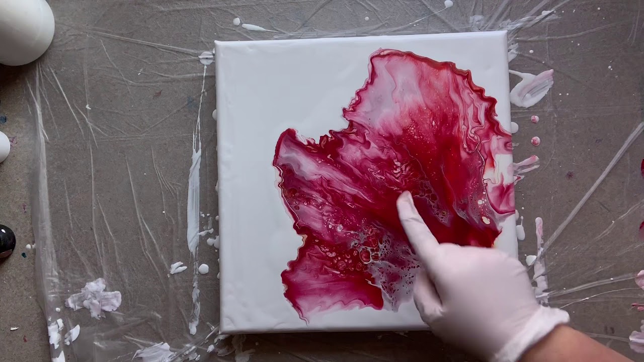 Acrylic Paint Blown Poppies