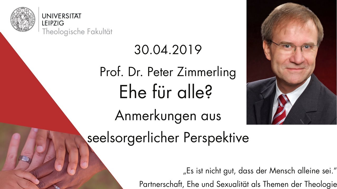 Peter Zimmerling - Ehe für alle? Anmerkungen aus seelsorgerlicher Perspektive