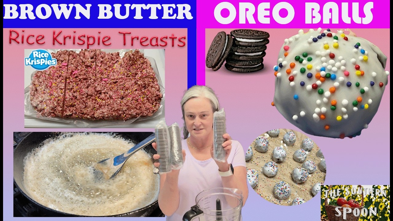 Brown Butter Rice Krispie Treats and Oreo Balls