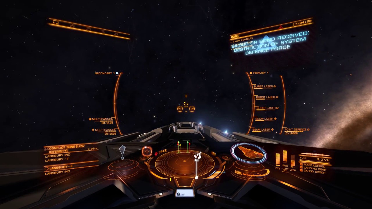 Elite Dangerous, close-coupled medium multi-cannons (overcharged + corrosive and incendiary)