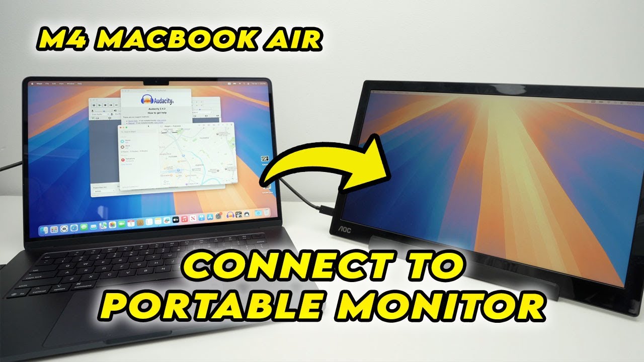 M4 MacBook Air : How to Connect to a Portable Monitor