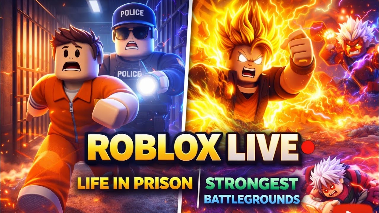 Life in Prison & Strongest Battle Ground | Roblox LIVE
