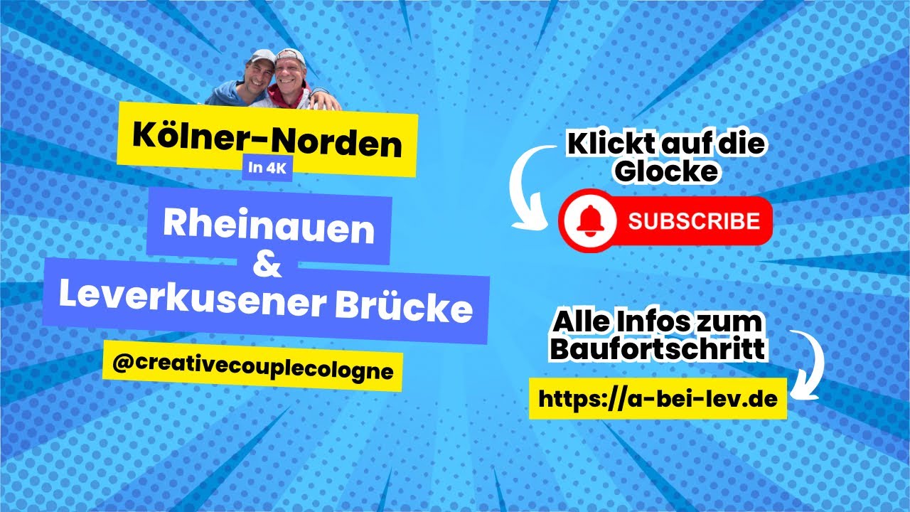 Rheinauen & Leverkusener Brücke 4k - Im Kölner Norden