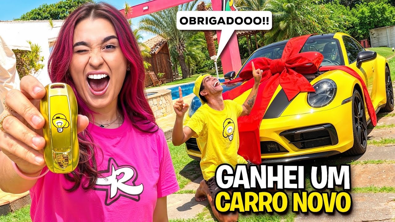 GANHEI UM CARRO NOVO DA EMILLY *Fiquei emocionado !