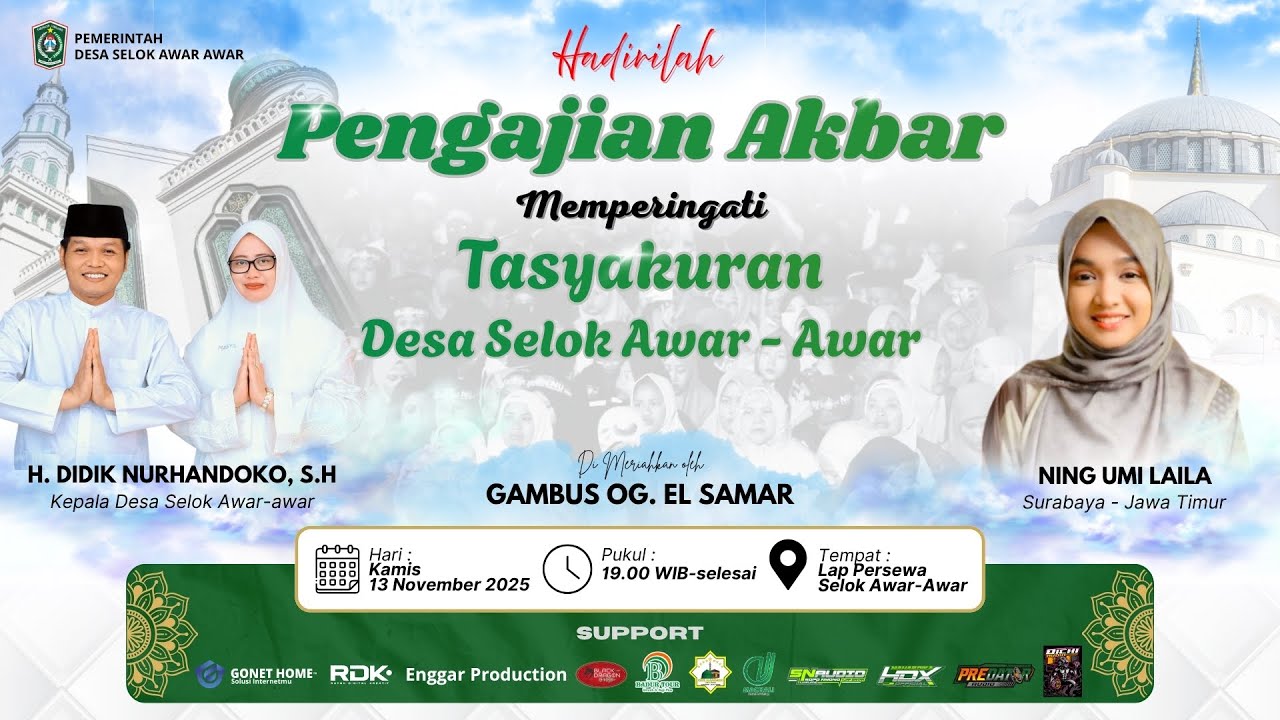 Live | PENGAJIAN AKBAR NING UMI LAILA DESA SELOK AWAR AWAR | KABUPATEN LUMAJANG