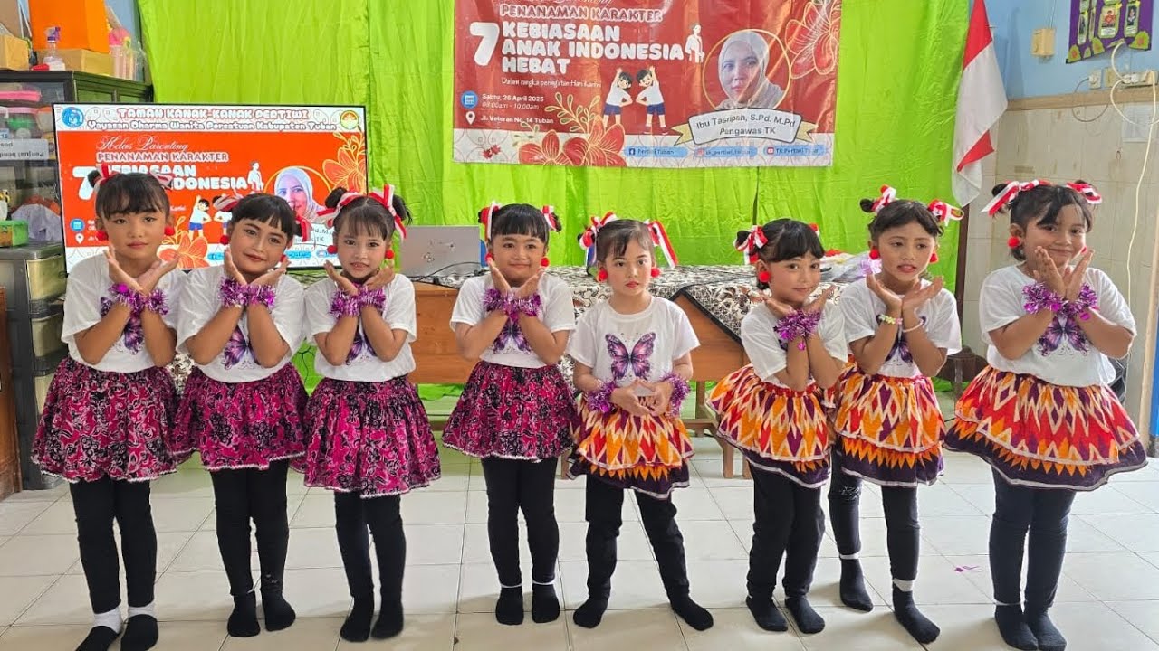 TARI 7 KEBIASAAN ANAK INDONESIA HEBAT TK.PERTIWI TUBAN