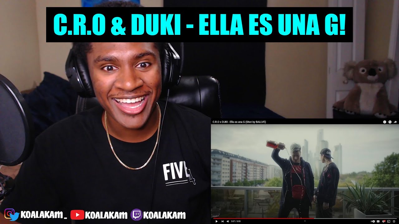what's up with his EARS!? C.R.O x DUKI - Ella es una G (REACTION!)