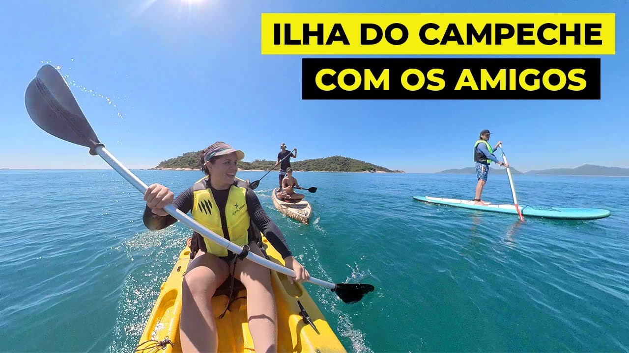 Remando de Caiaque e Stand Up Paddle até a Ilha do Campeche - Florianópolis - #suka