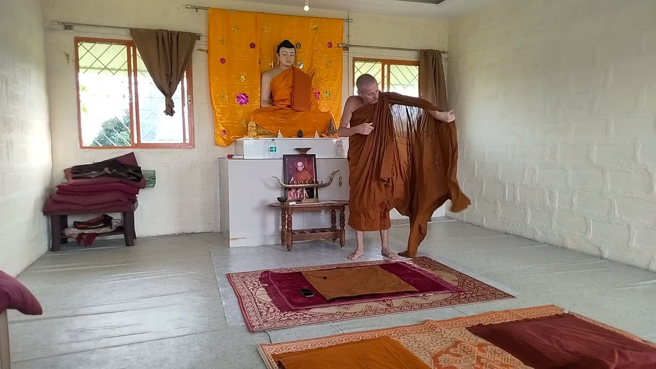 КАК НОСИТЬ МОНАШСКИЕ ОДЕЖДЫ В ИНДИИ И ТАИЛАНДЕ ПОЛНОЕ ВИДЕО