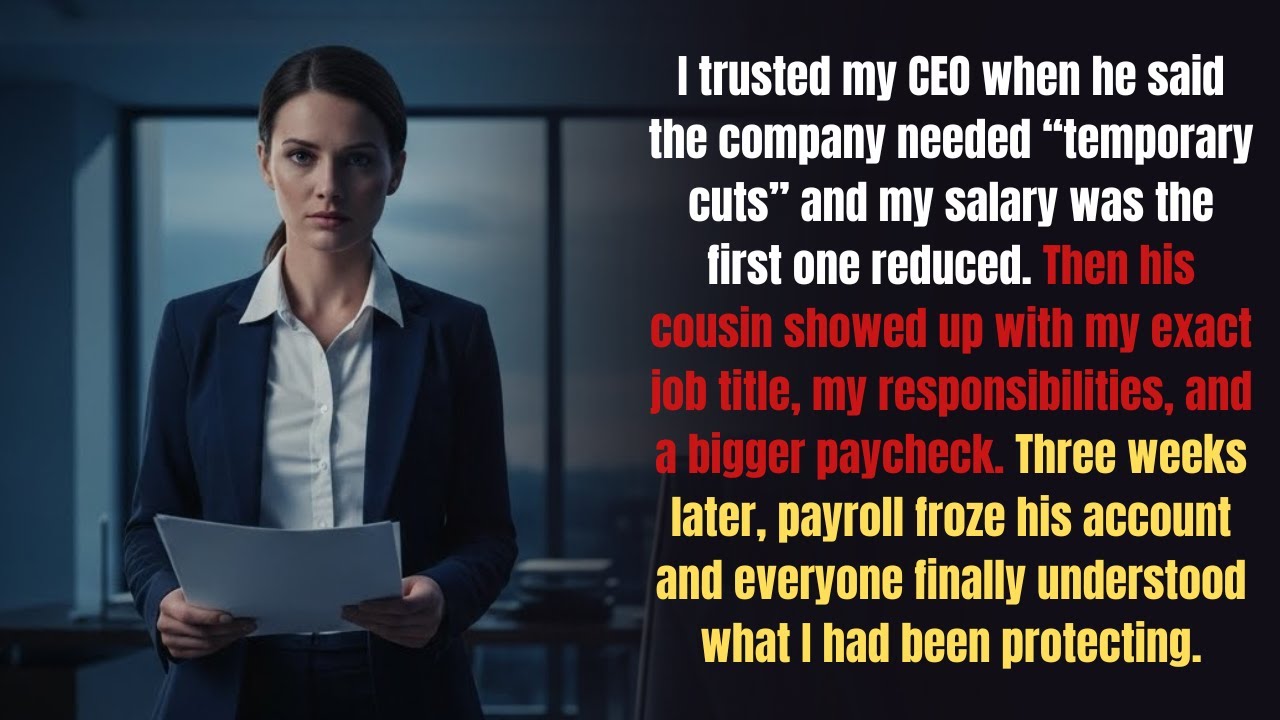 CEO Cut My Salary to Hire His Cousin — Three Weeks Later, Payroll Froze His Account | Work Drama