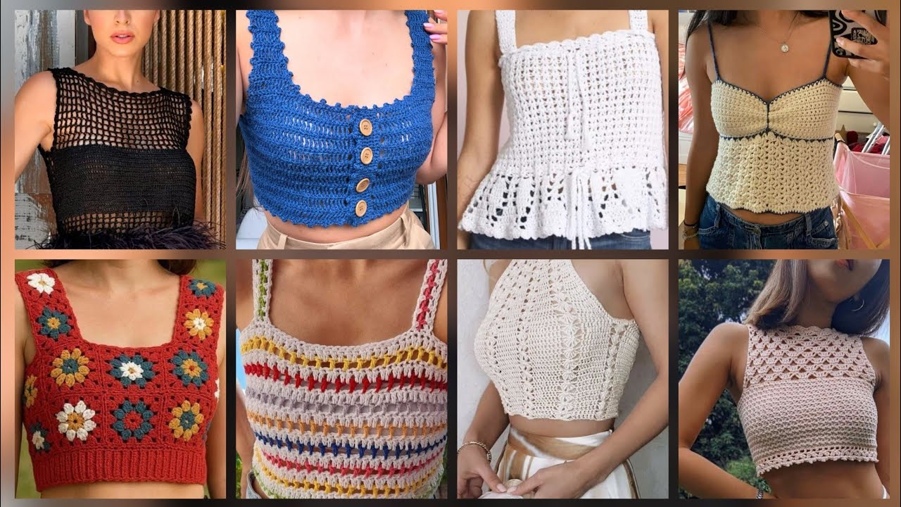 Most beautiful stylish crochet tops blouse design #2025