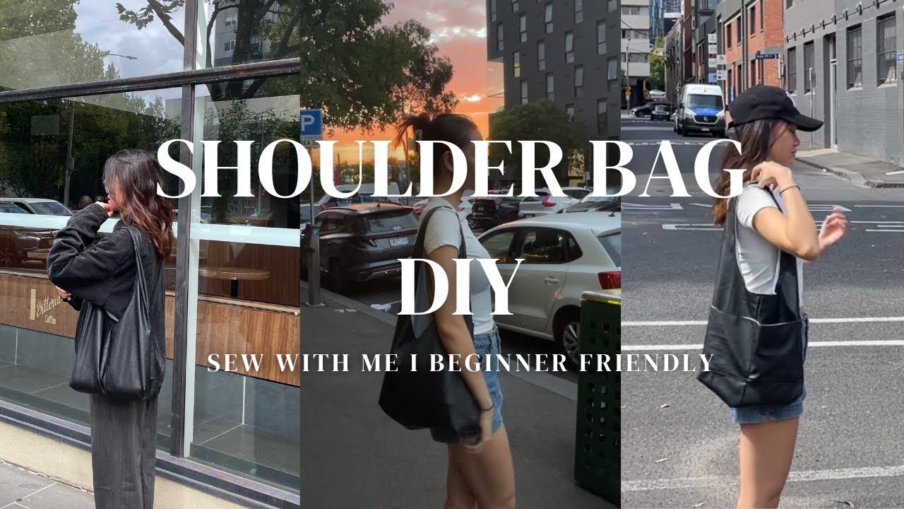 Easy Shoulder Bag Sewing Tutorial │ Beginner Friendly │ Sewing Pattern
