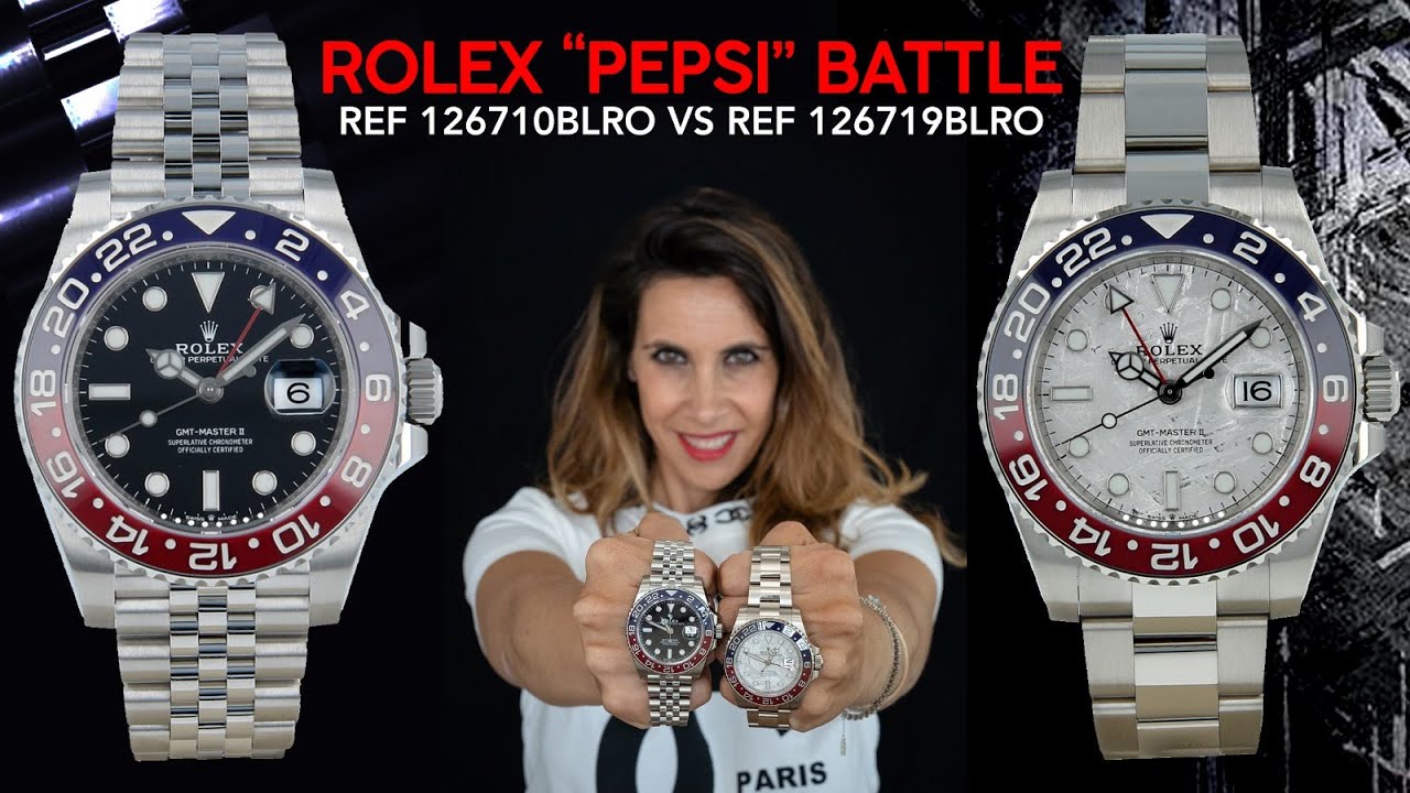 Rolex GMT-Master Pepsi Ref. 126710BLRO & Ref 126719BLRO