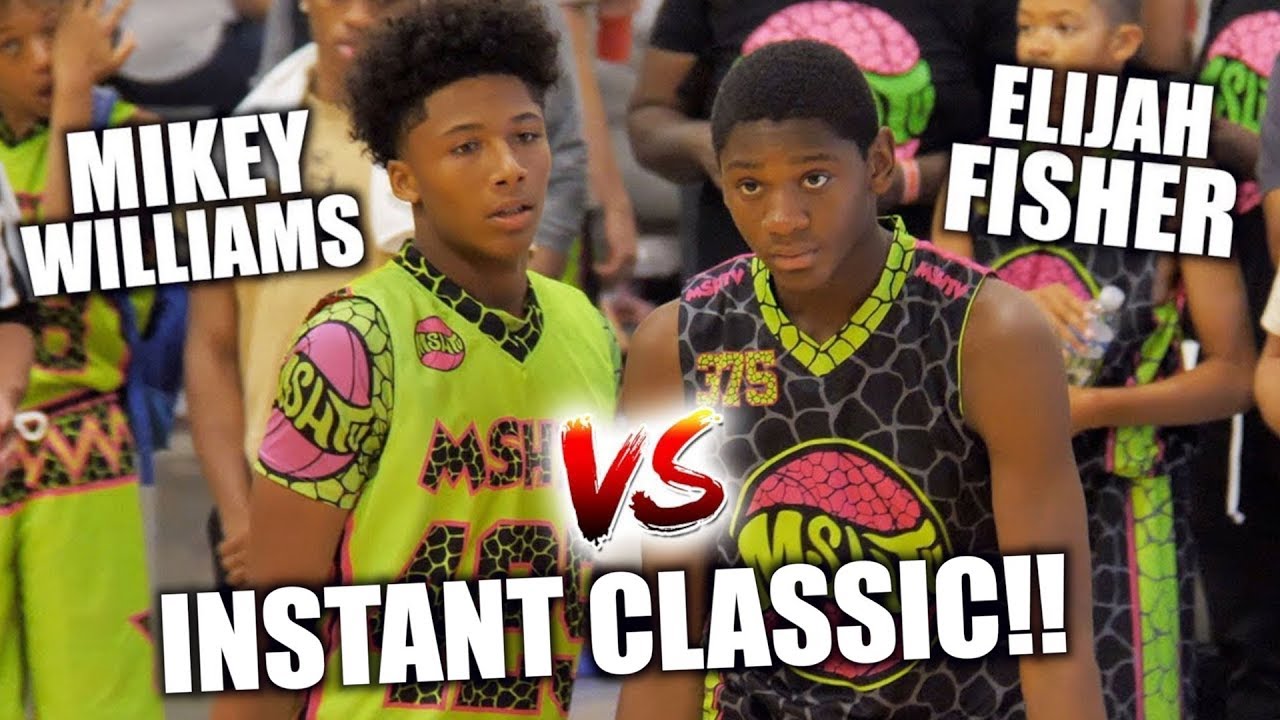 MIKEY WILLIAMS vs ELIJAH FISHER Was a MOVIE at MSHTV Camp!! | TOP 2023 Player in North America