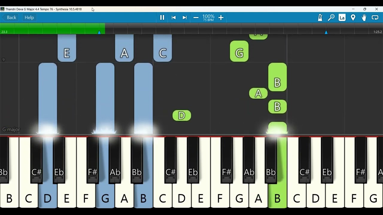 Thandri Deva G Major 4 4 Tempo 76