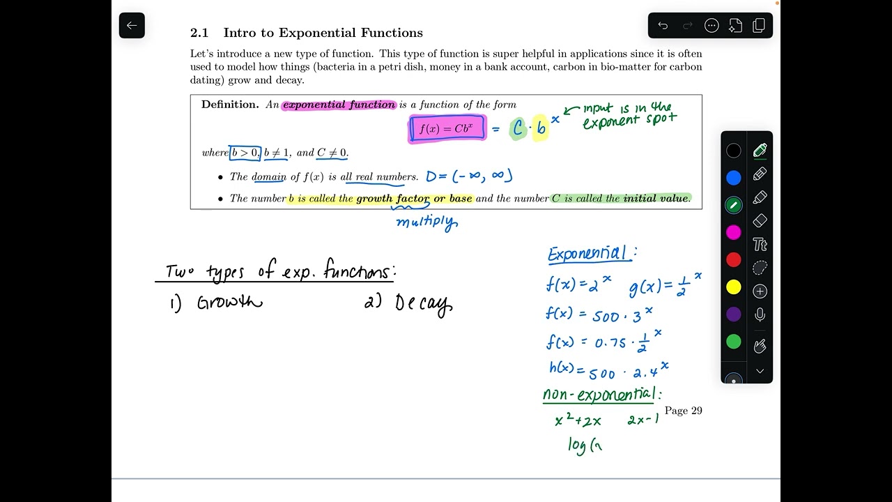 Intro to Exponential Functions