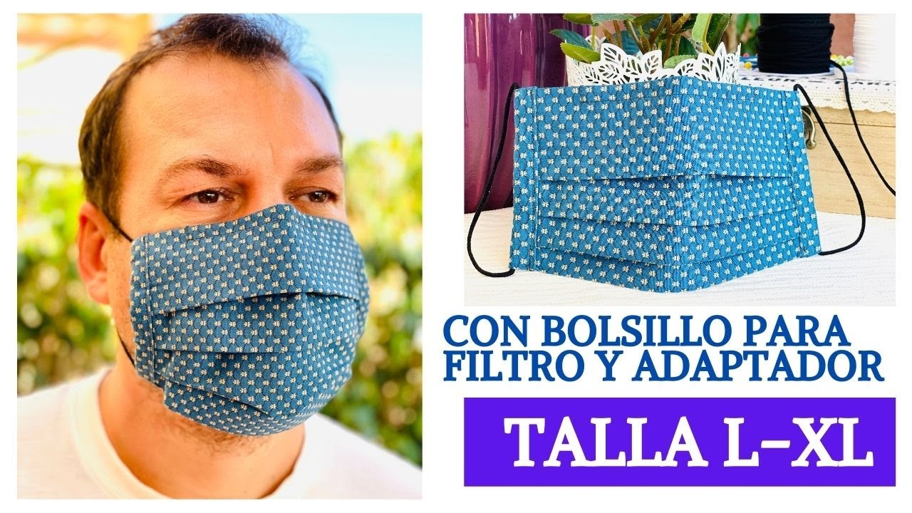 МАСКА  L-XL / С КАРМАНОМ И C АДАПТЕРОМ ДЛЯ НОСА