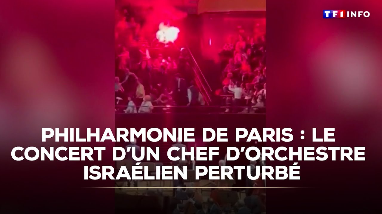 Philharmonie de Paris : le concert d'un chef d'orchestre israélien perturbé｜TF1 INFO