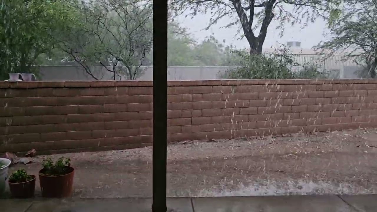 First Monsoon Rain on Eastside Tucson July 11, 2026