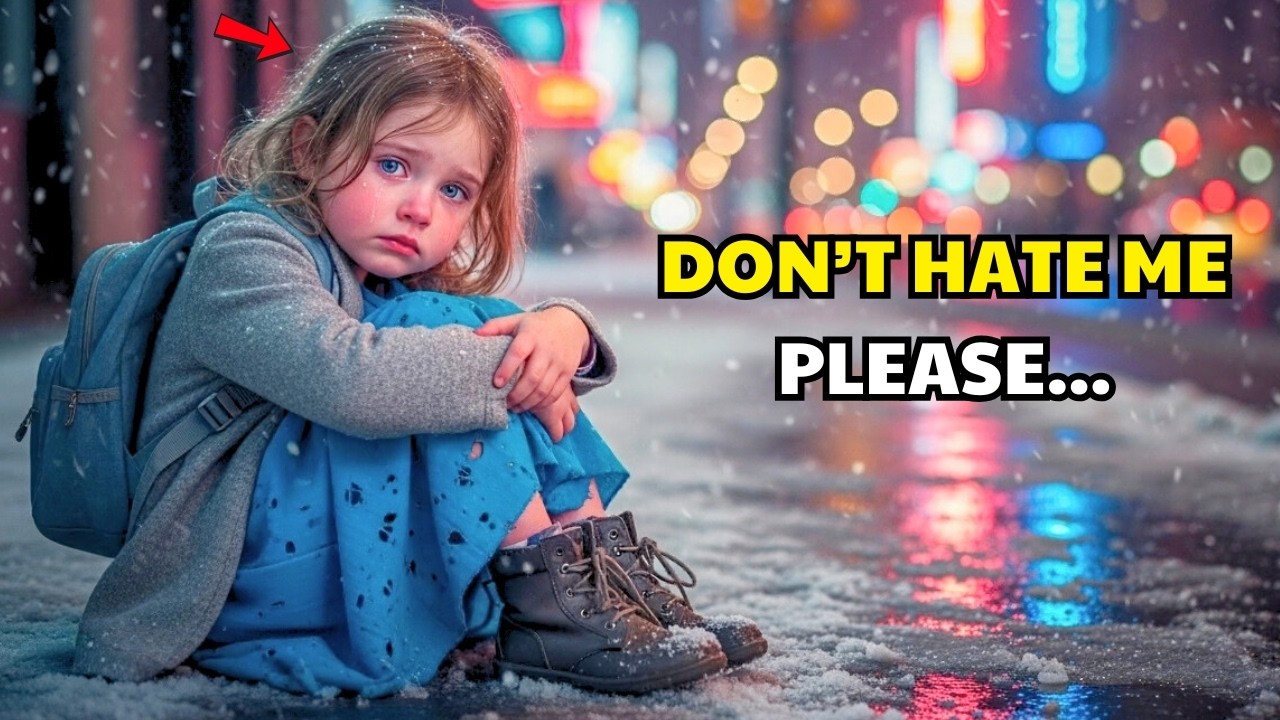 A BILLIONAIRE SAW A POOR LITTLE GIRL SITTING, HUDDLED IN THE SNOW—“DON’T HATE ME, PLEASE…” AND THEN…