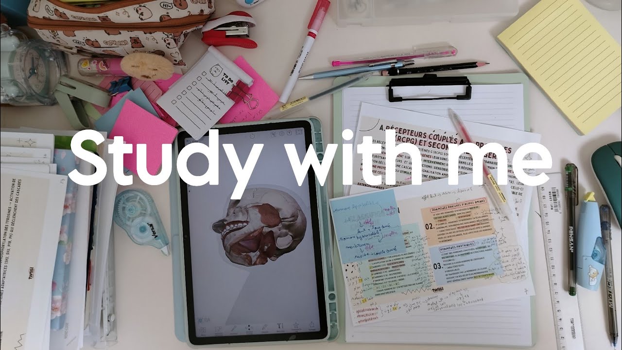 1 hour-study with me🩺 with Quran recitation || late night study session 🌃
