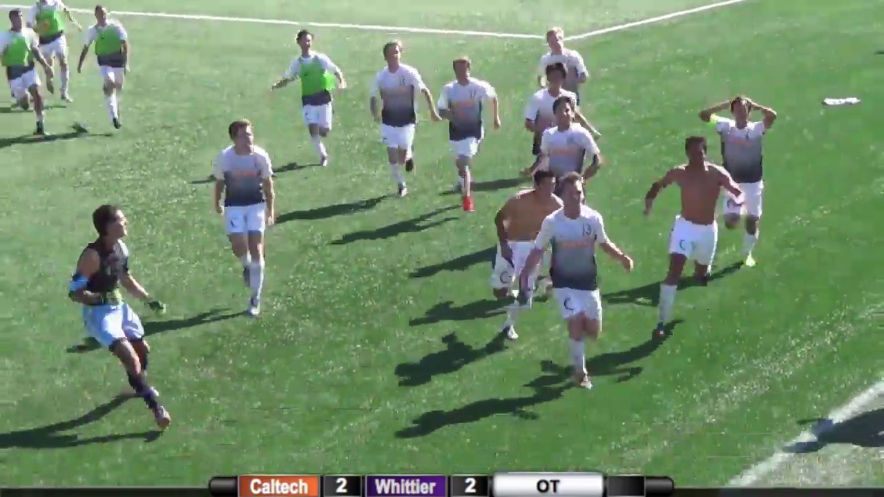 Caltech Men's Soccer GW Goal 10-27-18, First SCIAC Win Since 2011