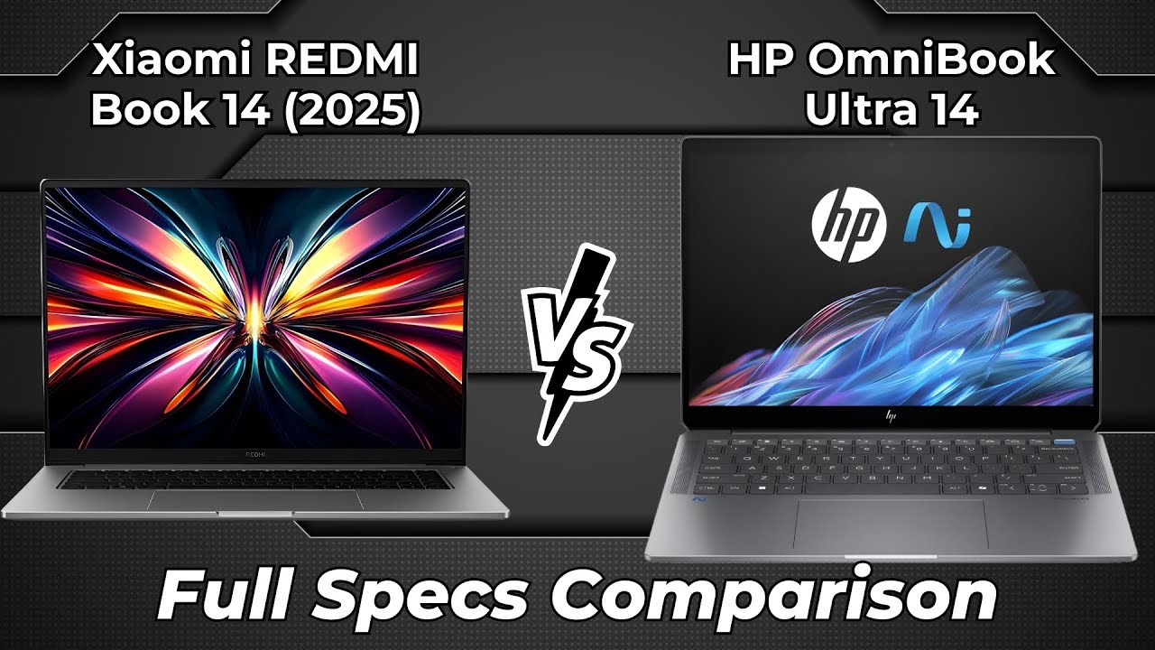 Xiaomi REDMI Book 14 2025 vs HP OmniBook Ultra 14 🔥 Full Specs Comparison