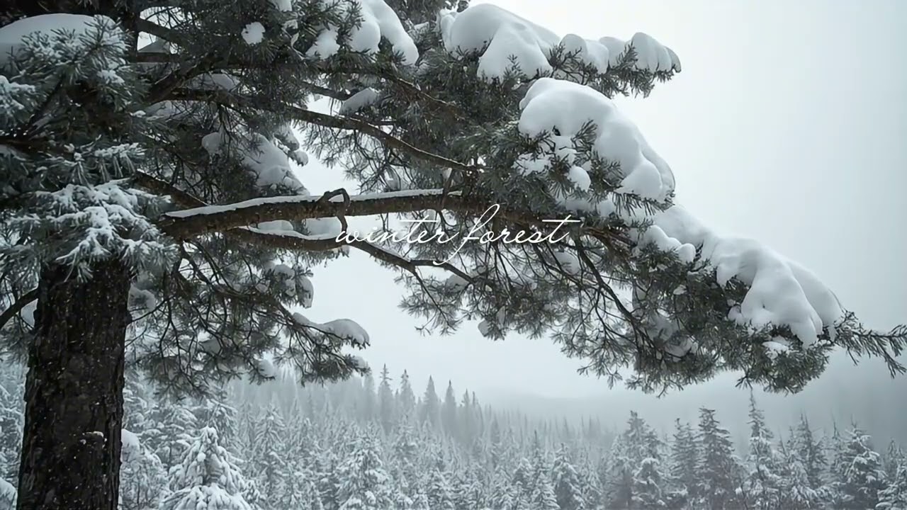 Relaxing Winter Ambience | Winter Forest