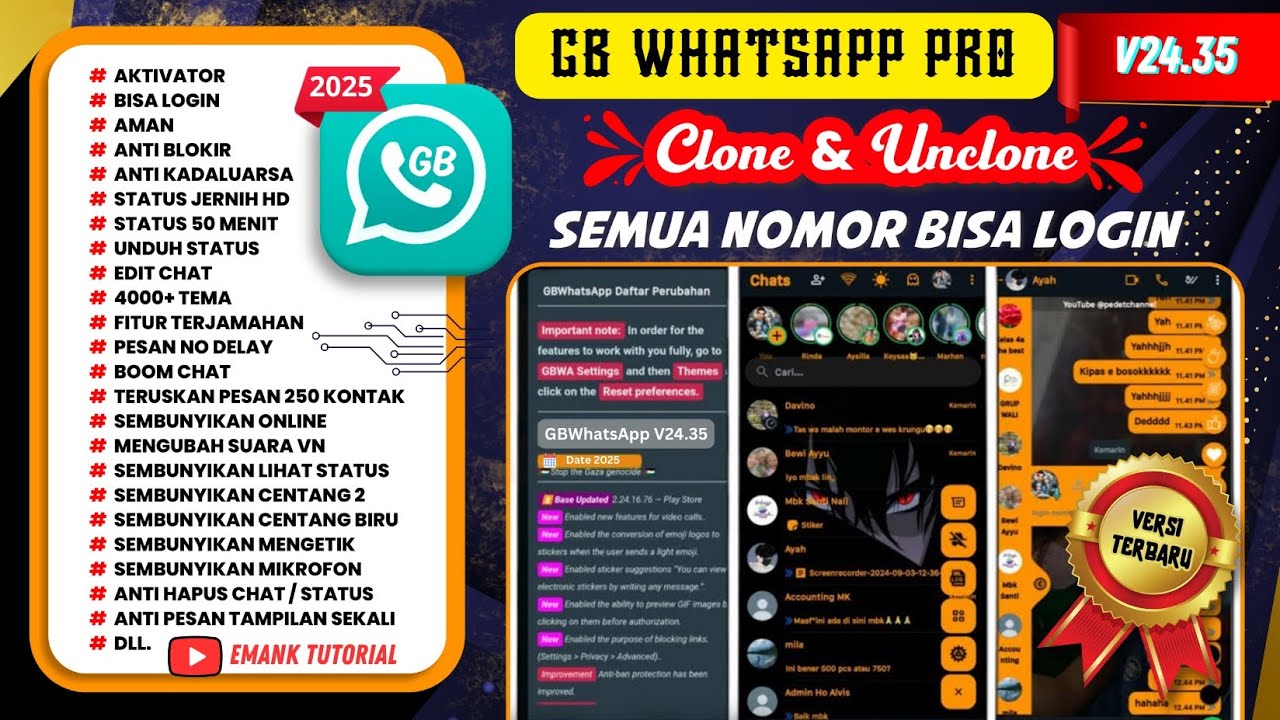 Update GBWhatsApp Pro v24.35, the latest version this month | WA GB | GB WA | WhatsApp Mod Latest...