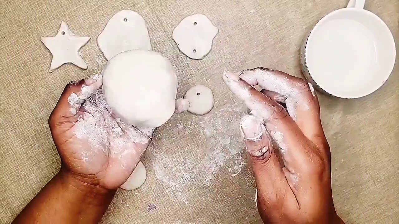 How to make a wind chime using air dry clay.