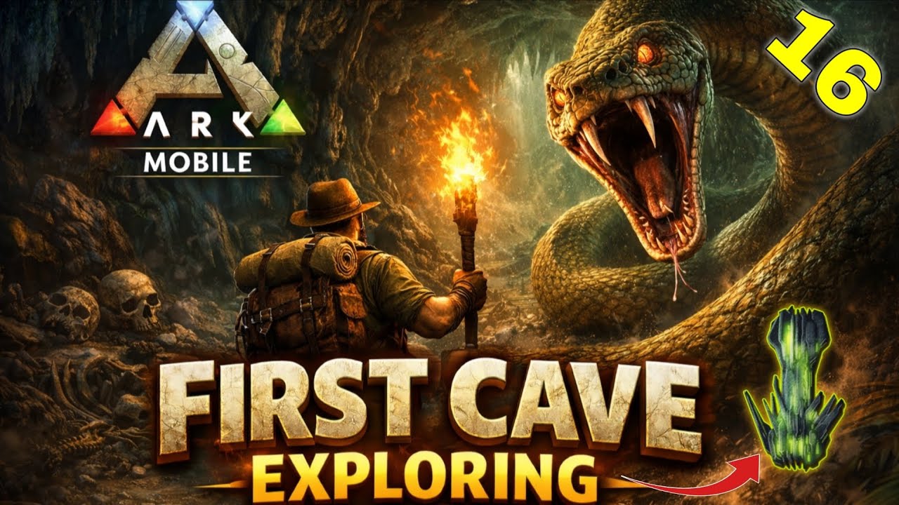 Exploring clever cave | How to get artifact of the clever | ARK ULTIMATE MOBILE EDITION GAMEPLAY 16